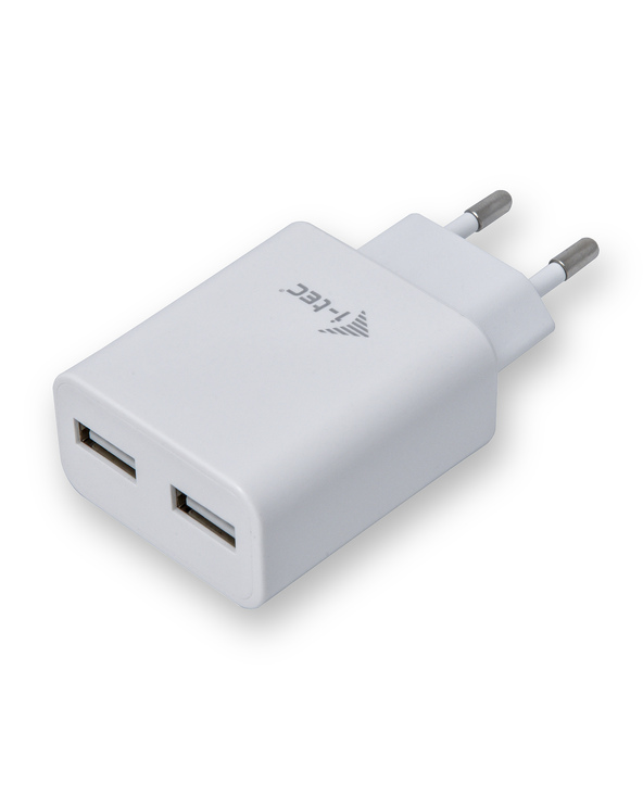 i-tec CHARGER2A4W chargeur d'appareils mobiles Téléphone portable Blanc Secteur Intérieure