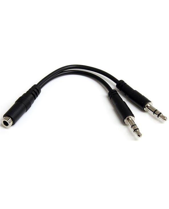 StarTech.com Câble pour séparateur de casque 4 broches de 3,5 mm vers 2 x 3 broches de 3,5 mm - F/M