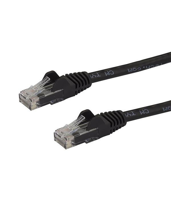 StarTech.com Câble réseau Cat6 Gigabit UTP sans crochet de 3m - Cordon Ethernet RJ45 anti-accroc - M/M - Noir