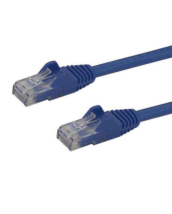StarTech.com Câble réseau Cat6 Gigabit UTP sans crochet de 3m - Cordon Ethernet RJ45 anti-accroc - M/M - Bleu