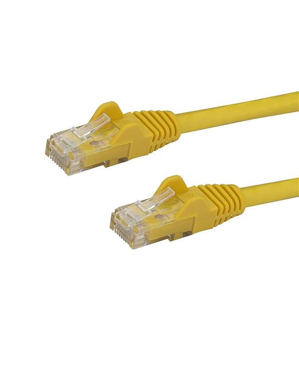 StarTech.com Câble réseau Cat6 Gigabit UTP sans crochet de 3m - Cordon Ethernet RJ45 anti-accroc - M/M - Jaune