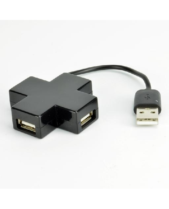 MCL USB2-MX104/N hub & concentrateur USB 2.0 480 Mbit/s Noir