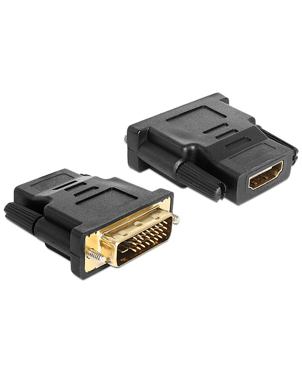DeLOCK 65466 changeur de genre de câble DVI 24+1 HDMI Noir