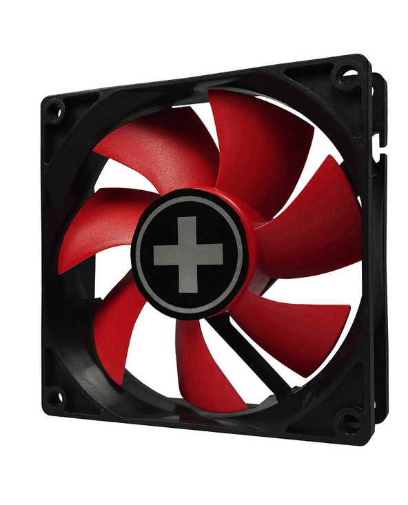 Xilence XPF92.R.PWM Boitier PC Ventilateur 9,2 cm Noir, Rouge