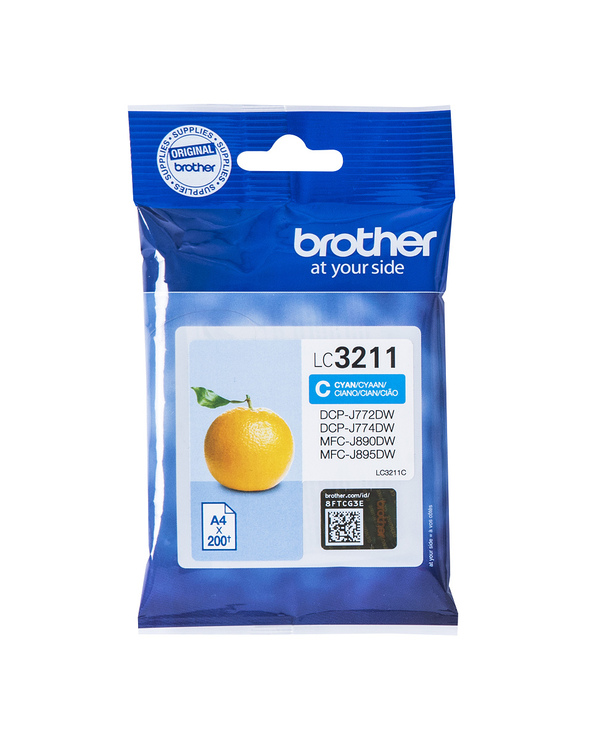 Brother LC-3211C cartouche d'encre Original Rendement standard Cyan