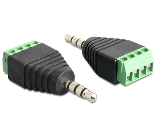 DeLOCK 65453 changeur de genre de câble 3.5mm 4pin Noir, Vert