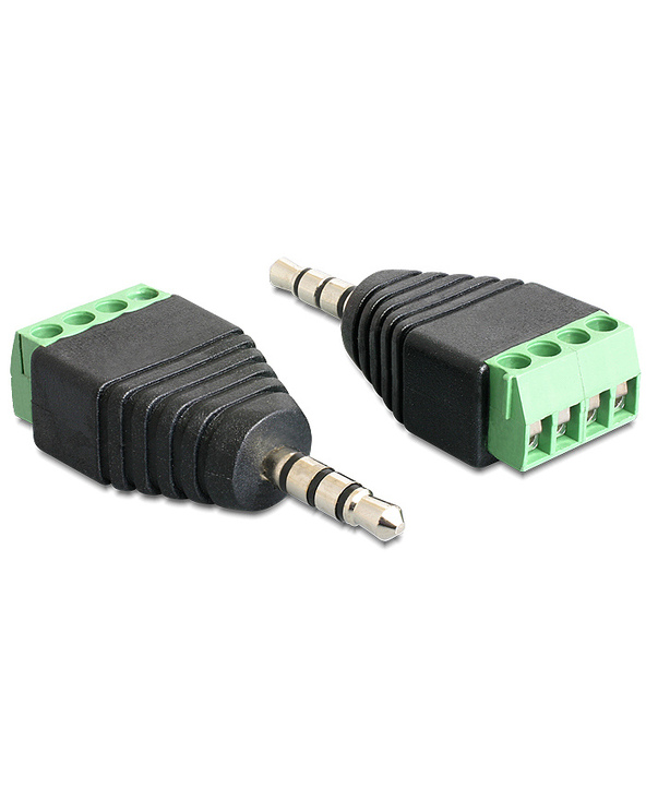 DeLOCK 65453 changeur de genre de câble 3.5mm 4pin Noir, Vert