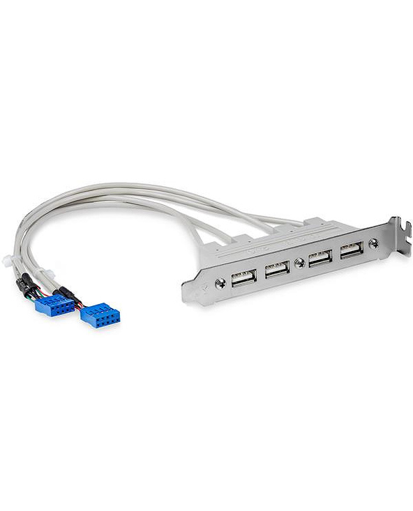 StarTech.com Equerre USB 4 ports - Adaptateur de Slot 4 ports USB 2.0 A Femelle