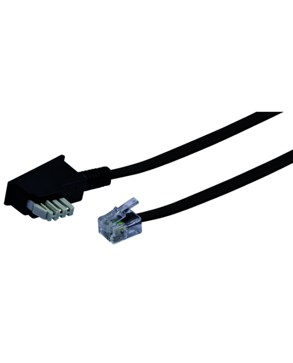 Schwaiger 6.0m RJ-11 - TAE-N 6 m Noir