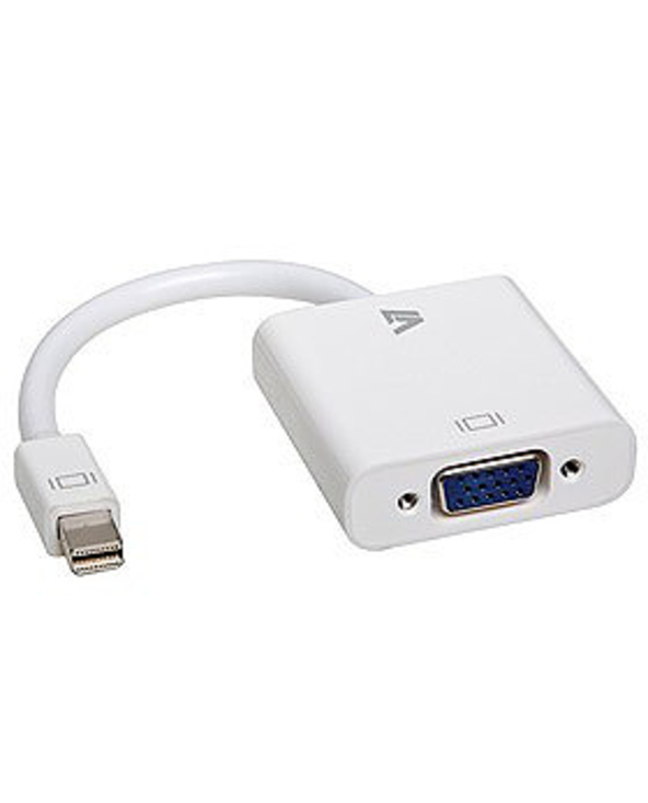 V7 Adaptateur vidéo Mini-DisplayPort mâle vers VGA femelle, blanc