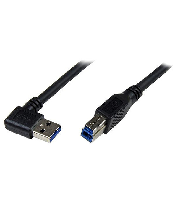 StarTech.com Câble USB 3.0 SuperSpeed A vers B coudé à angle droit 1 m - M/M - Noir