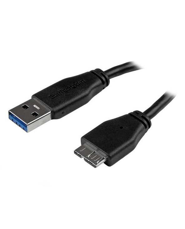 StarTech.com Câble SuperSpeed USB 3.0 slim A vers Micro B de 15 cm - Mâle / Mâle - Noir