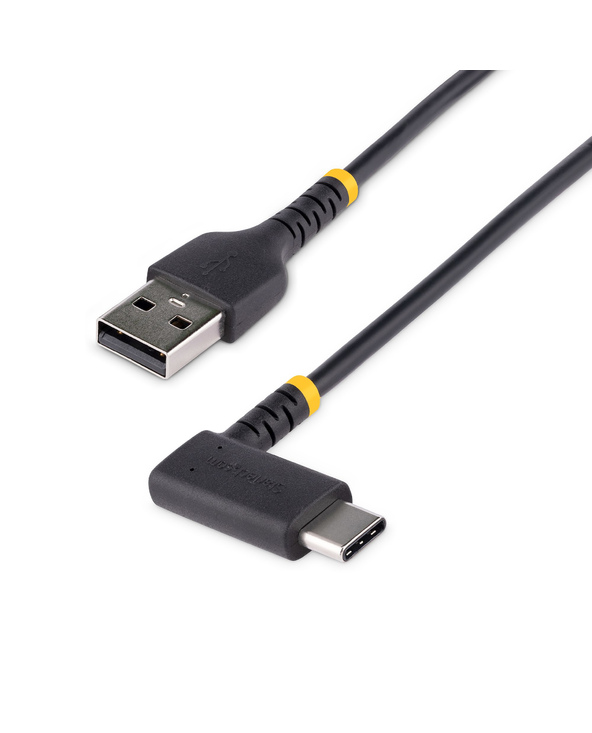 StarTech.com Câble USB A vers USB C de 15cm - Câble de Chargement USB C Noir - Fibre Aramide Robuste - Chargeur Rapide USB-C 2.0