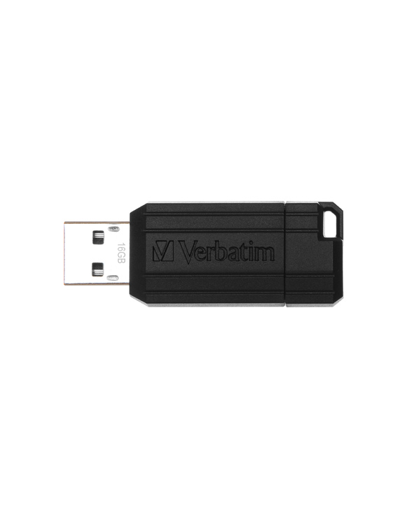 Verbatim Micro-clé USBPinStripe de 16 Go - noire