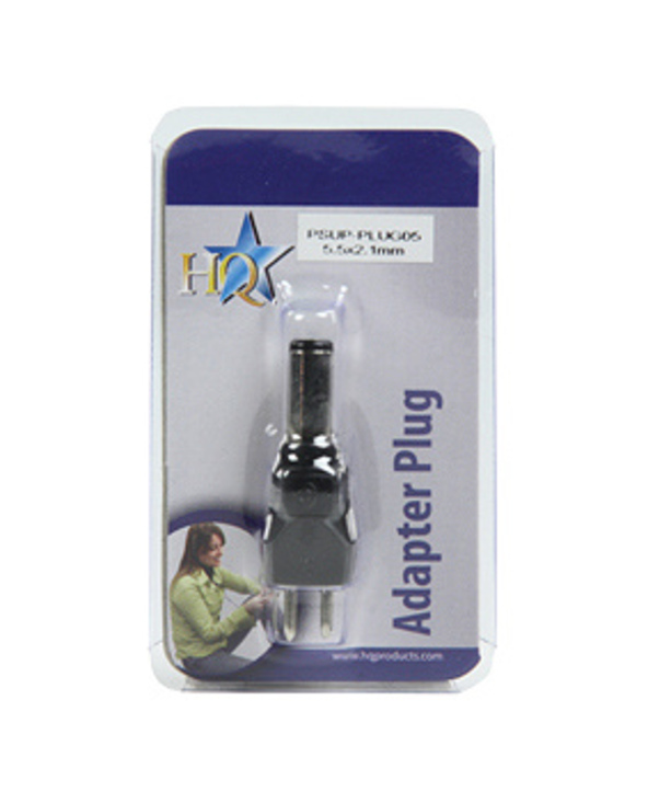 HQ PSUP-PLUG05 changeur de genre de câble 5.5x2.1mm Secteur Noir