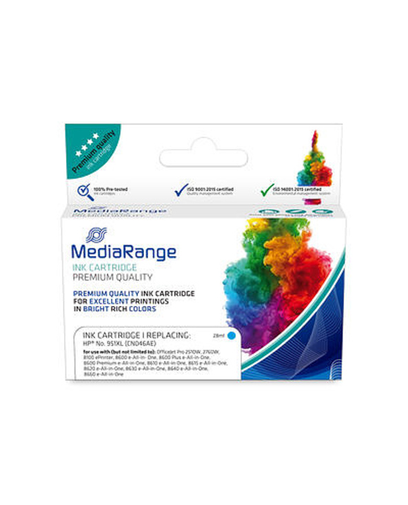 MediaRange MRHP951CXL cartouche d'encre 1 pièce(s) Compatible Cyan