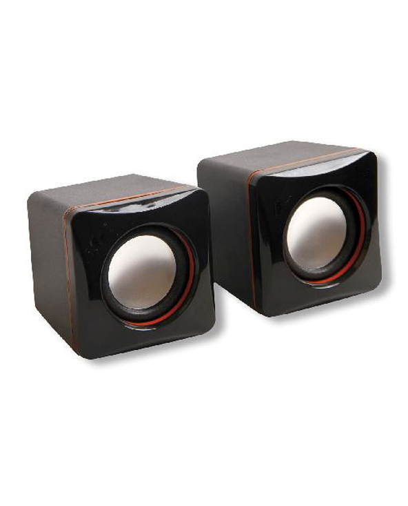 MCL HP-USB2/4 haut-parleur 2-voies Noir Avec fil 4 W
