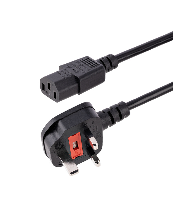 StarTech.com Câble d'Alimentation PC 3 m- Prise de Secteur UK - IEC 320 C13 vers BS 1363