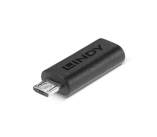 Lindy 41903 changeur de genre de câble USB Type C USB Type Micro-B Noir