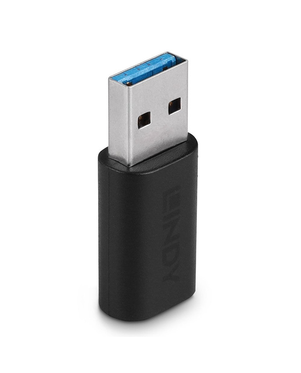 Lindy 41904 changeur de genre de câble USB 3.2 Type A USB 3.2 Type C Noir