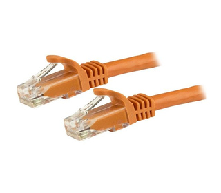 StarTech.com Câble réseau Cat6 Gigabit UTP sans crochet de 5m - Cordon Ethernet RJ45 anti-accroc - M/M - Orange