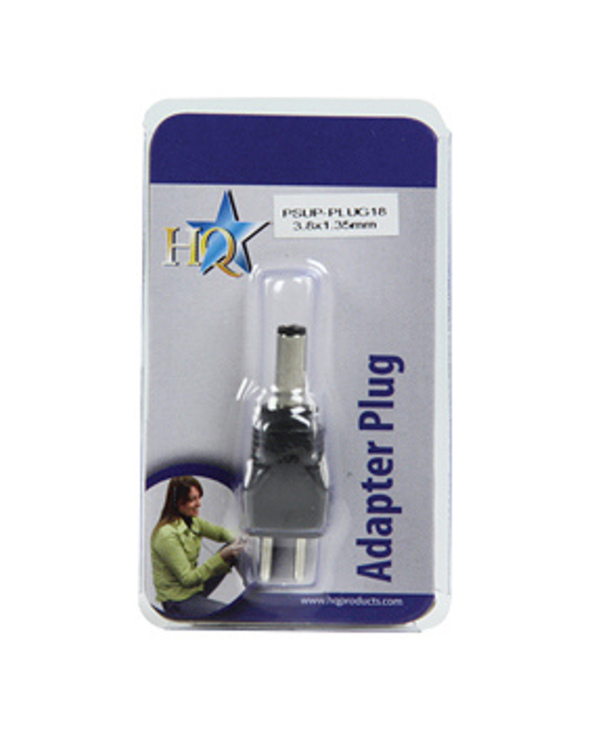 HQ PSUP-PLUG18 changeur de genre de câble 3.8x1.35mm Secteur Noir