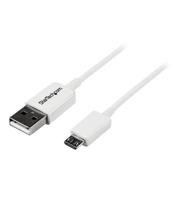 StarTech.com Câble Micro USB 2 m - A vers Micro B - Blanc StarTech.com Câble Micro USB 2 m - A vers Micro B - Blanc
