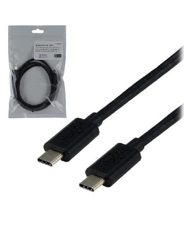 MCL USB 3.1 Type-C 1 m câble USB USB 3.2 Gen 2 (3.1 Gen 2) USB C Noir