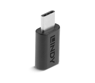 Lindy 41896 changeur de genre de câble USB-C Micro-B Noir