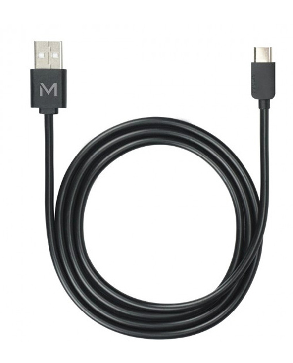 Mobilis 001278 câble USB 1 m USB A USB C/Lightning Noir