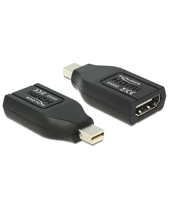 DeLOCK 65552 changeur de genre de câble mini Displayport HDMI Noir