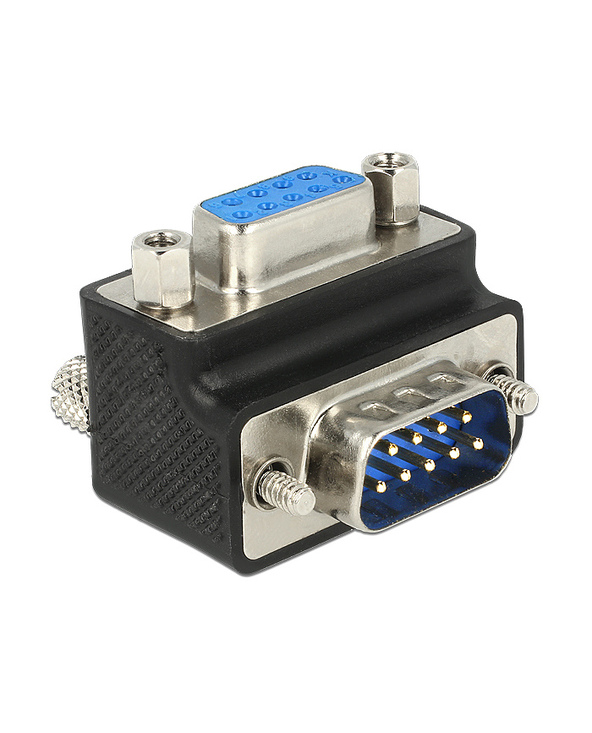 DeLOCK 65595 changeur de genre de câble Sub-D 9p Noir, Bleu, Rouge, Argent