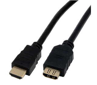 MCL MC384/3D-2M câble HDMI HDMI Type A (Standard) Noir