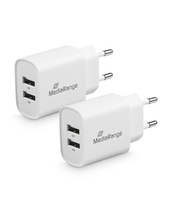 MediaRange MRMA114 chargeur d'appareils mobiles Smartphone, Tablette Blanc Secteur Intérieure