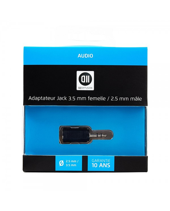 D2 Diffusion D2ADPJK3F2M changeur de genre de câble 2.5mm 3,5mm Noir