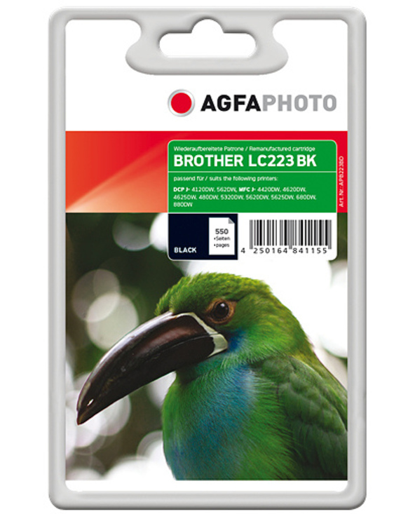 AgfaPhoto APB223BD cartouche d'encre Noir