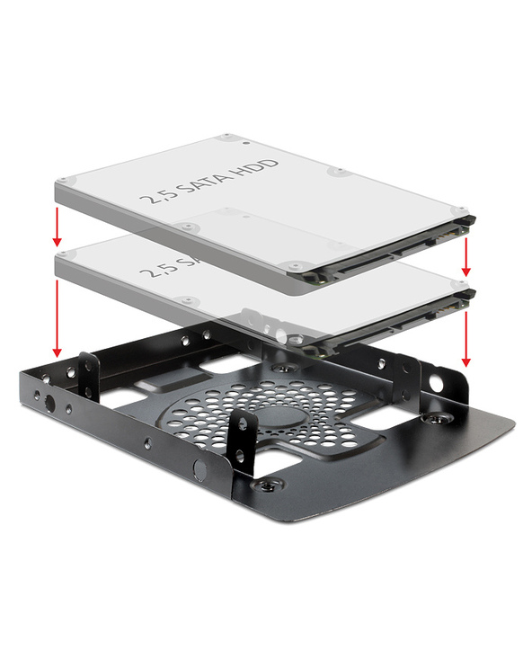 DeLOCK 18198 kit de support Noir