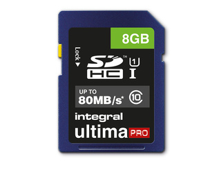 Integral 8GB ULTIMAPRO SDHC/XC 80MB CLASS 10 UHS-I U1 8 Go SD