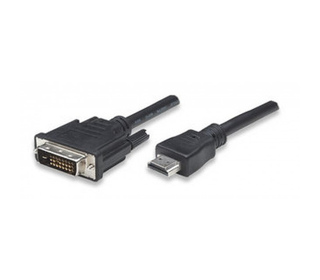 Techly ICOC-HDMI-D-018 câble vidéo et adaptateur 1,8 m DVI-D Noir