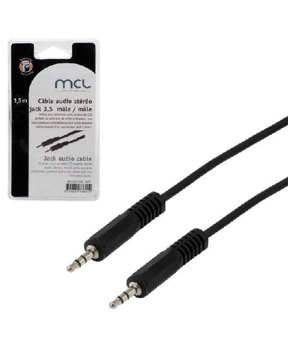 MCL 1.5m 3.5mm câble audio 1,5 m 3,5mm Noir