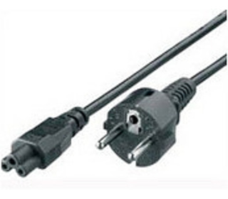 Equip 112150 câble électrique Noir 1,8 m Coupleur C5 CEE7/4