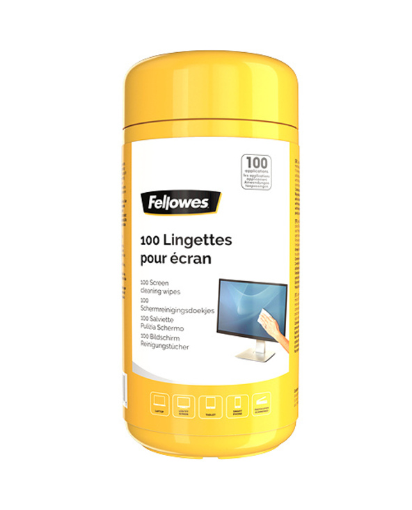 Fellowes 100 lingettes pour écran