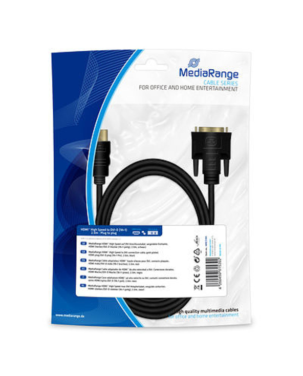 MediaRange MRCS185 câble de signal 2 m Noir