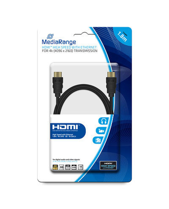 MediaRange MRCS156 câble HDMI 1,8 m HDMI Type A (Standard) Noir