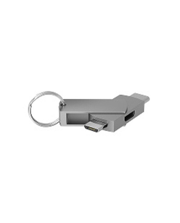 Terratec 272989 changeur de genre de câble USB Type-C 2 x Micro-USB Argent