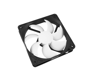 Cooltek Silent Fan 120 PWM Boitier PC Ventilateur 12 cm Noir, Blanc