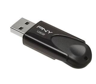 PNY Attaché 4 2.0 128GB lecteur USB flash 128 Go USB Type-A Noir