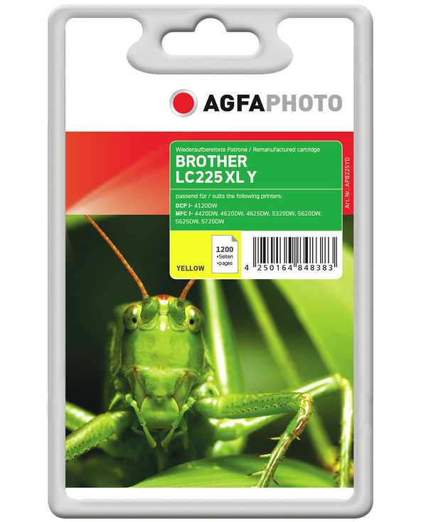 AgfaPhoto APB225YD cartouche d'encre Jaune