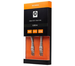D2 Diffusion D2RJ45D050 câble de réseau Gris 0,5 m Cat6