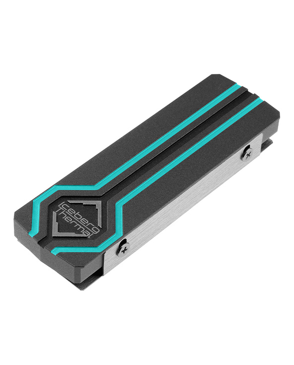 Iceberg Thermal IceFLOE M.2 Disque électronique Dissipateur thermique/Radiateur Noir 1 pièce(s)